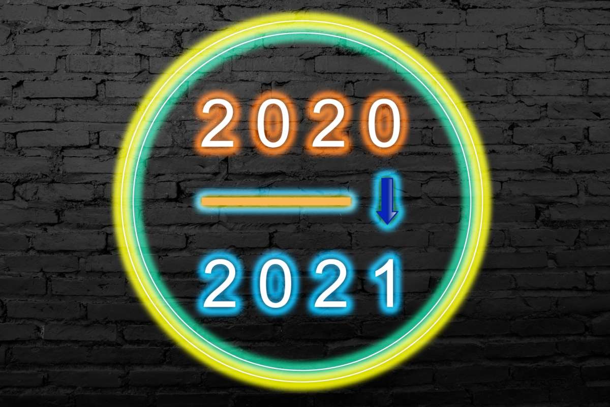 Jahreswechsel 2020 auf 2021