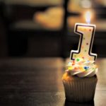 Foto Geburtstags-Cupcake